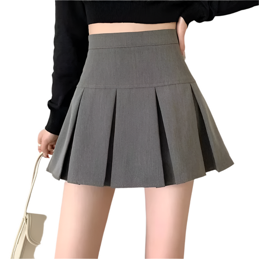 High-Waisted Pleated Mini Skirt – Effortless Style