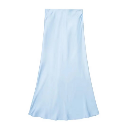 Satin Midi Skirt – Chic & Timeless