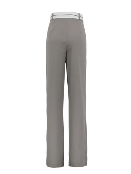 Clacive Elegant High-Waist Trousers