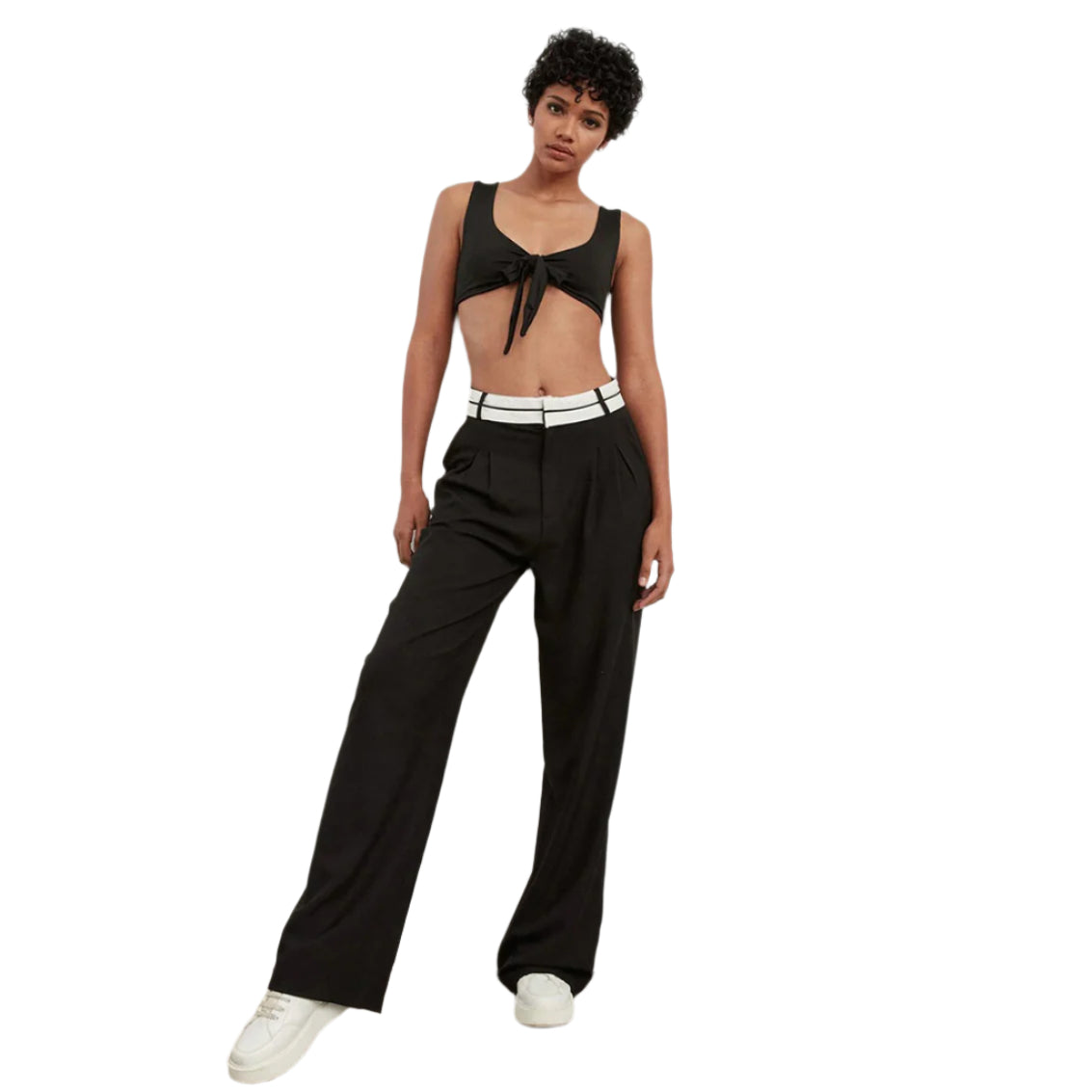 Clacive Elegant High-Waist Trousers