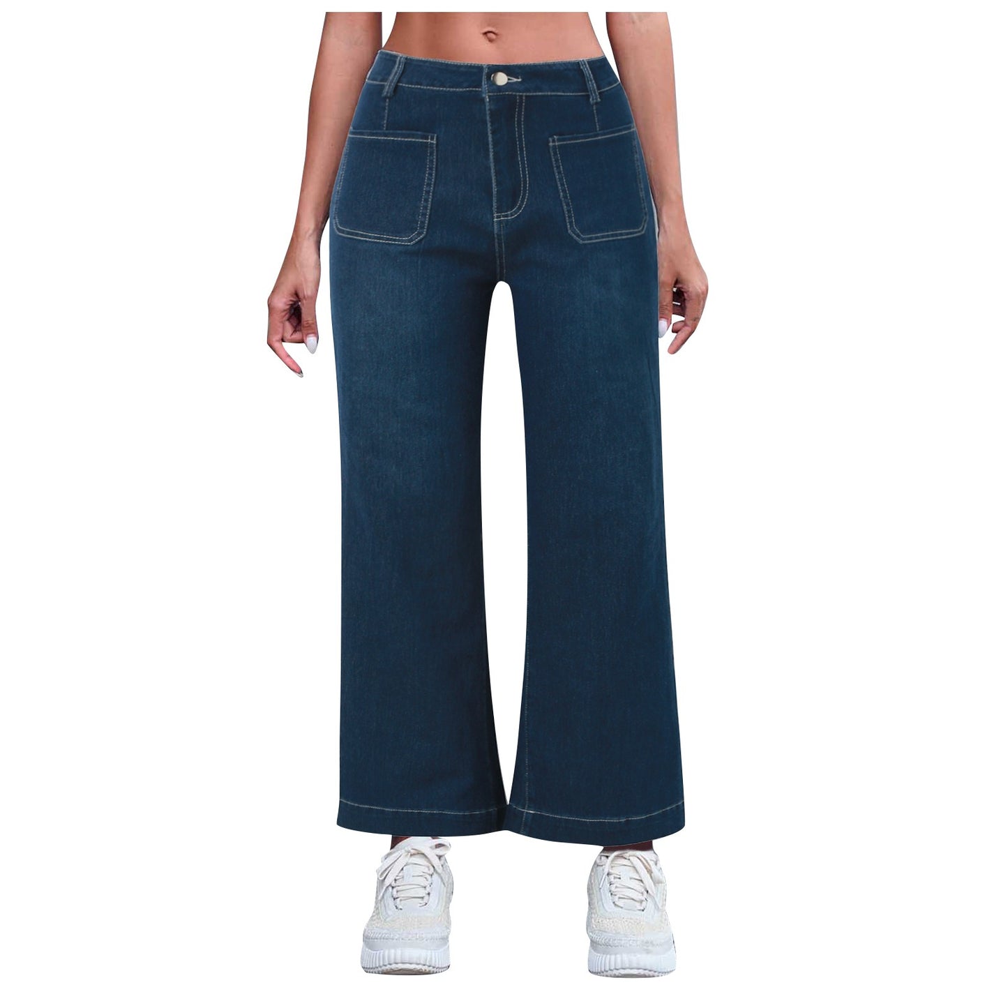 Vintage High-Waist Wide-Leg Jeans