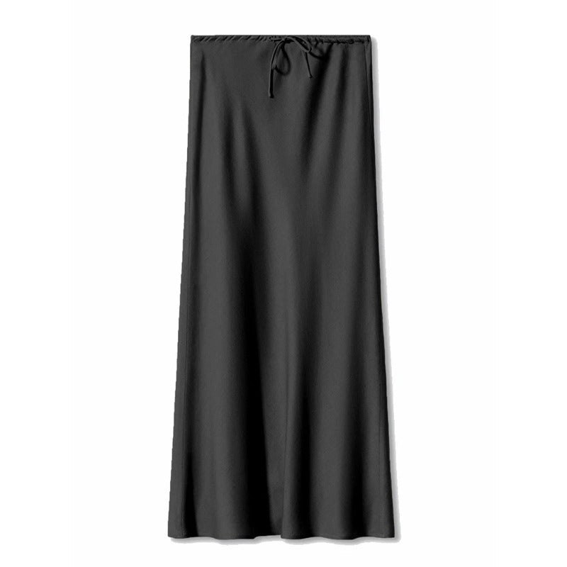 Streamgirl Elegant Satin Maxi Skirt