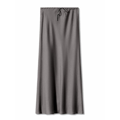 Streamgirl Elegant Satin Maxi Skirt